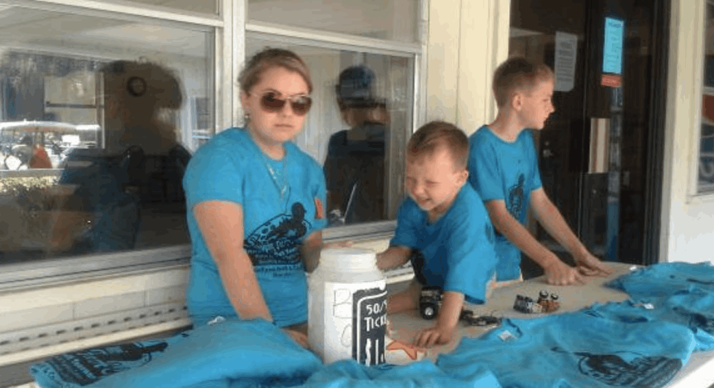 Kendell and Austin at Swing for a Cure Event